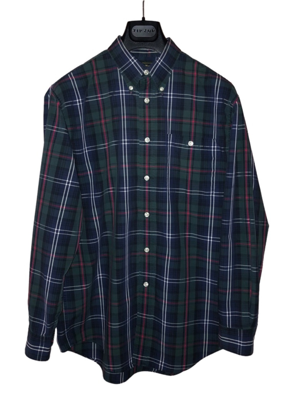 C.C. FILSON SEATTLE BUTTON DOWN SHIRT GREEN PLAID LONG SLEEVE MENS SIZE M